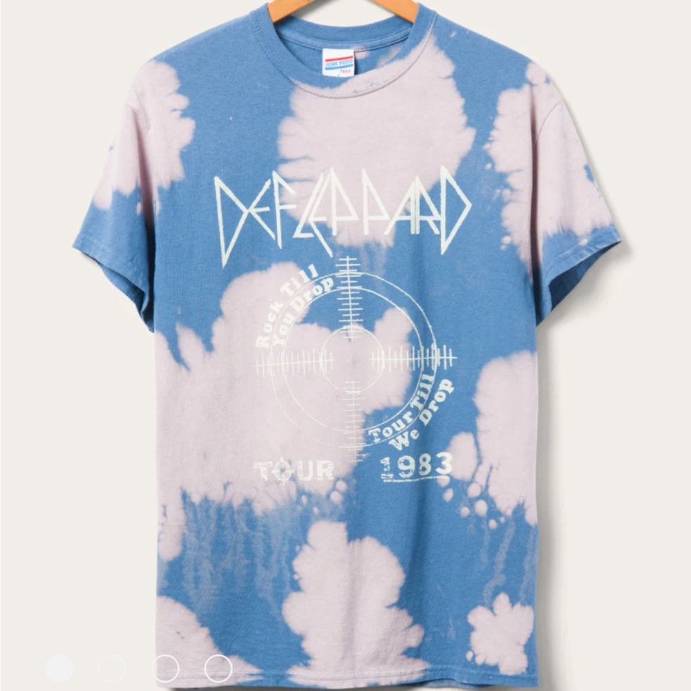 UNISEX DEF LEPPARD ROCK TIL YOU DROP FLEA MARKET TEE